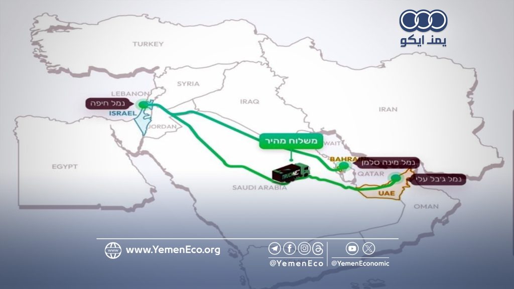 تقرير عبري يكشف عن عملية يمنية استهدفت الشركة التي تدير الجسر البري بين الإمارات وإسرائيل